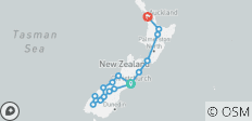  Kiwiana Panorama - Start Christchurch, Ende Auckland (18 Tage) - 17 Destinationen 