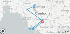  Superior - Kleingruppenrundreise &amp; Baden Kambodscha (inkl Flug) - 13 Destinationen 