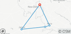  Goldenes Dreieck : Maßgeschneiderte Rundreise Delhi - Agra - Jaipur - 5 Tage, nur Transport &amp; lokale Führung - 5 Destinationen 