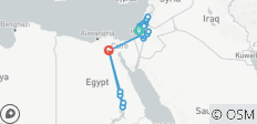  Holyland Israel &amp; Jordan and Egypt Tour with Nile Cruise - 18 Days - 43 destinations 