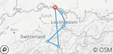  Rhein Radweg - Der wilde Alpenrhein (7 Tage) - 7 Destinationen 