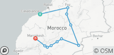  4-daagse rondreis Marokko vanuit Casablanca via Fes en de Sahara woestijn - 11 bestemmingen 