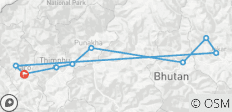  Die Highlights am Trans Bhutan Trail - 9 Destinationen 