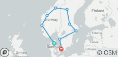  Autorundreise kleine Skandinavienrundreise - 9 Destinationen 