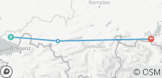  Lake Constance-Königssee Cycle Route: Partial route from Lindau to Füssen with luggage transfer - 3 destinations 