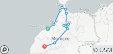  Rondreis van Casablanca naar Marrakech – via de Ouzoud-watervallen – 9 dagen - 12 bestemmingen 