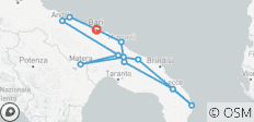  Hoogtepunten van Apulië, 8 daagse tour van Bari naar Bari - 12 bestemmingen 