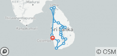  Fascinatie Sri Lanka met een omweg naar het onbekende noorden (including Ratnapura) - 18 bestemmingen 