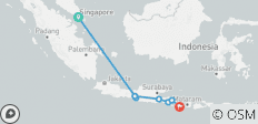  Kombinationsreise Singapur, Java und Bali - 8 Destinationen 