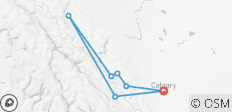 Explorez les Rocheuses canadiennes : Circuit de 5 jours au départ de Calgary pour découvrir Banff, le champ de glace Columbia, les parcs nationaux Yoho et Kootenay - 7 destinations 