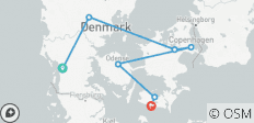  Car tour cozy Denmark - 7 destinations 