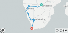  Victoriafälle zum Tafelberg (20 Tage) - 11 Destinationen 