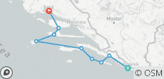  Parels van de Adriatische Zee – vanuit Dubrovnik – 8 dagen - 9 bestemmingen 