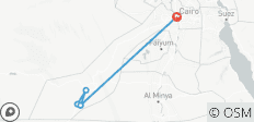  Excursión Privada de 2 Días al Desierto Blanco y Oasis de Bahariya - 6 destinos 