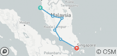  Rundreise Penang Insel-Singapur Abreise (5 Tage, 4 Nächte) - 6 Destinationen 