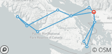  Avontuurlijke eilanden-rondreis vanuit Vancouver - Victoria, Ucluelet, Tofino &amp; Nanaimo - 4 dagen - 14 bestemmingen 