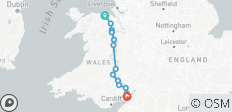  Wandern auf dem Offa\'s Dyke Path (von Norden nach Süden) - 13 Destinationen 