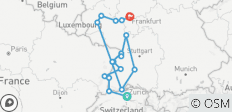  Der majestätische Rhein - Mannheim - Heidelberg (Start Basel, Ende Frankfurt, 2022, 8 Tage) (17 destinations) - 17 Destinationen 