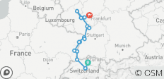  Zürich - Luzern und der majestätische Rhein - Mannheim - Heidelberg - 15 Destinationen 