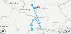  The Majestic Rhine - Ludwigshafen - Heidelberg (Start Basel, End Frankfurt, 2023, 8 Days) (13 destinations) - 13 destinations 