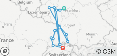  Der majestätische Rhein - Ludwigshafen - Heidelberg (Start Frankfurt, Ende Zürich) - 16 Destinationen 