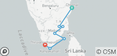  Tamilnadu Tempel Tour (Een Budget Vriendelijke Tour) - 7 bestemmingen 