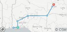  Nigeria Höhepunkte - 7 Destinationen 