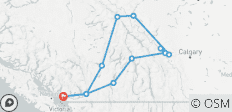  Privé-ontdekkingstocht door de Canadese Rockies - 4 dagen - 12 bestemmingen 