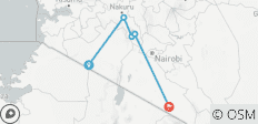  7 Dagen PRIVÉ 4-sterren safari naar Masai Mara, Lake Nakuru, Hell\'s Gate Naivasha &amp; Amboseli Nationale parken met een 4WD JEEP met een eerste nacht gratis verblijf in het Raha Suites Hotel. - 5 bestemmingen 