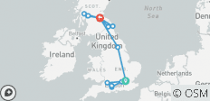  Grand Journey of Britain by Train - 9 Days - 15 destinations 