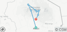  KILIMANJARO CLIMBING VIA MACHAME ROUTE 7 DAYS (SPECIAL OCCASION) - 8 destinations 