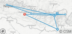  Kanchenjunga Trekkingreise von Süd nach Nord - 16 Destinationen 