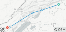  Jura Höhenweg - Von Solothurn nach Couvet - 5 Destinationen 