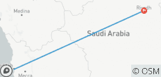  8 Dagen Riyadh, Rand van de Wereld &amp; Jeddah Tour - 2 bestemmingen 
