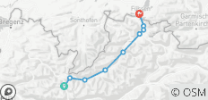  13 días Lechweg: Lech am Arlberg - Füssen (13 días) - 9 destinos 