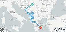  Circuit en petit groupe dans les Balkans ; de Belgrade à Athènes ou Corfou en 14 jours - 23 destinations 