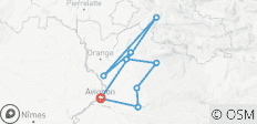  Voor plezierfietsers: Cotes-du-Rhone van Avignon naar Châteauneuf-du-Pape (7 dagen) - 9 bestemmingen 
