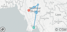  Myanmar - Im Land der goldenen Buddhas (19 Tage) - 11 Destinationen 