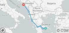  Fabelhaftes Griechenland - Der Kanal von Korinth und die Meteora (Kreuzfahrt von Hafen zu Hafen) (from Athen to Dubrovnik) - 8 Destinationen 