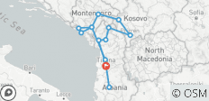  Montenegro, Kosovo und Nordalbanien - 15 Destinationen 