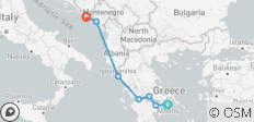  Von Athen nach Dubrovnik - Der Kanal von Korinth, die Meteora und die Bucht von Kotor (Kreuzfahrt von Hafen zu Hafen) - 7 Destinationen 