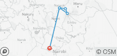  Mount Kenia Trek (3 Tage) - 6 Destinationen 