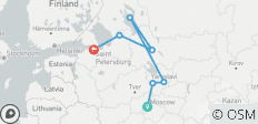  Avontuur naar de noordelijke hoofdstad van Rusland - riviercruise van Moskou naar Sint Petersburg aan boord van 4* Nizhny Novgorod - 7 bestemmingen 