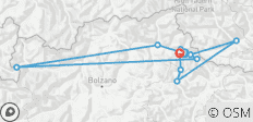  Italië - Rally Valley Fietsroute Dolomieten (7 dagen) - 17 bestemmingen 