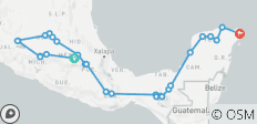  Around Mexico ( 17 days ) - 27 destinations 