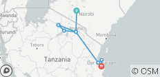  Höhepunkte von Tansania - Süden mit Unterkunft (10 Tage) - 9 Destinationen 