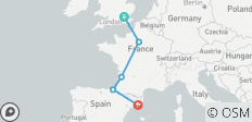  London to Barcelona Quest (Standard, Winter (jusqu\'à Mar \'27), Start Paris, Classic) - 8 destinations 