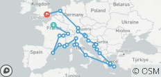  Europäischer Abenteurer (Start Paris) - 35 Destinationen 