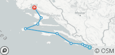 Kroatien Segelabenteuer: Dubrovnik nach Split - 10 Destinationen 