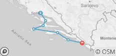  Kroatien Segelreise: Split nach Dubrovnik - 7 Destinationen 